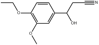 4-Ethoxy-β-hydroxy-3-methoxybenzenepropanenitrile Structure