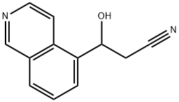 β-Hydroxy-5-isoquinolinepropanenitrile Structure