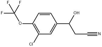 3-Chloro-β-hydroxy-4-(trifluoromethoxy)benzenepropanenitrile Structure