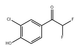 1-(3-Chloro-4-hydroxyphenyl)-2,2-difluoroethanone Structure