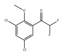 1-(3,5-Dichloro-2-methoxyphenyl)-2,2-difluoroethanone Structure