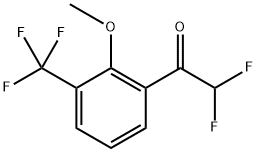 2,2-Difluoro-1-(2-methoxy-3-(trifluoromethyl)phenyl)ethanone Structure