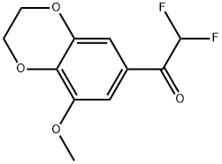 2,2-difluoro-1-(8-methoxy-2,3-dihydrobenzo[b][1,4]dioxin-6-yl)ethanone Structure