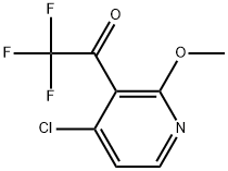 1-(4-Chloro-2-methoxypyridin-3-yl)-2,2,2-trifluoroethanone Structure