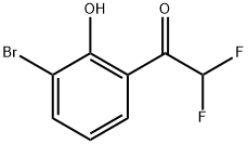 1-(3-Bromo-2-hydroxyphenyl)-2,2-difluoroethanone Structure