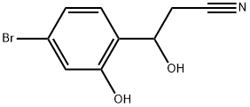 4-Bromo-β,2-dihydroxybenzenepropanenitrile Structure