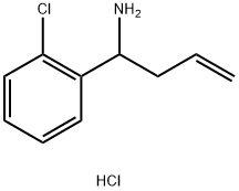 1-(2-chlorophenyl)but-3-en-1-amine hydrochloride Structure