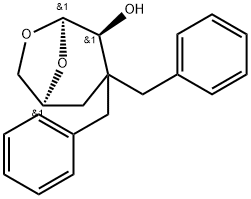 (1S,4S,5R)-3,3-Dibenzyl-6,8-dioxabicyclo[3.2.1]octan-4-ol 구조식 이미지