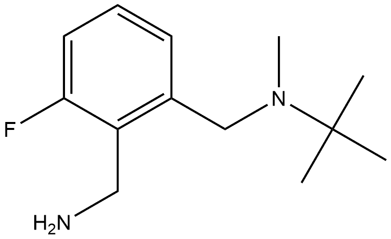 1,2-Benzenedimethanamine, N1-(1,1-dimethylethyl)-3-fluoro-N1-methyl- Structure