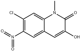 7-Chloro-3-hydroxy-1-methyl-6-nitro-2(1H)-quinolinone Structure