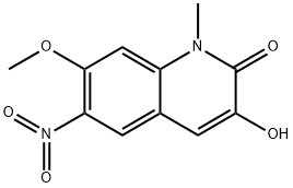 3-Hydroxy-7-methoxy-1-methyl-6-nitro-2(1H)-quinolinone Structure