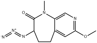 2H-Pyrido[3,4-b]azepin-2-one, 3-azido-1,3,4,5-tetrahydro-7-methoxy-1-methyl- Structure