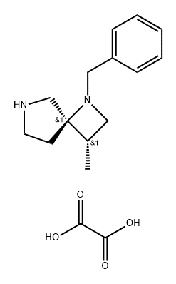 1,6-Diazaspiro[3.4]octane, 3-methyl-1-(phenylmethyl)-, ethanedioate (2:1), (3S,4R)- 구조식 이미지