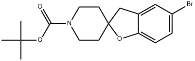 Spiro[benzofuran-2(3H),4'-piperidine]-1'-carboxylic acid, 5-bromo-, 1,1-dimethylethyl ester Structure