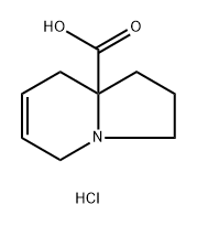 1,2,3,5,8,8a-hexahydroindolizine-8a-carboxylic acid hydrochloride Structure