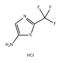 5-Thiazolamine, 2-(trifluoromethyl)-, hydrochloride (1:1) 구조식 이미지