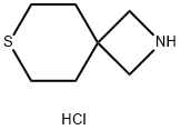 7-thia-2-azaspiro[3.5]nonane hydrochloride Structure