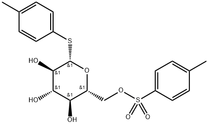 4-Methylphenyl 1-thio-6-O-tosyl-β-D-glucopyranoside Structure