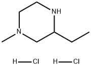 Piperazine, 3-ethyl-1-methyl-, hydrochloride (1:2) Structure