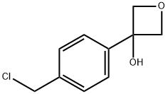 3-(4-(chloromethyl)phenyl)oxetan-3-ol Structure