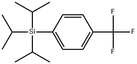 triisopropyl(4-(trifluoromethyl)phenyl)silane Structure