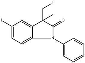 5-iodo-3-(iodomethyl)-3-methyl-1-phenylindolin-2-one Structure