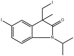 5-iodo-3-(iodomethyl)-1-isopropyl-3-methylindolin-2-one Structure