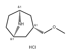 (1R,3R,5S)-rel-3-(methoxymethyl)-8-azabicyclo[3.2.1]octane hydrochloride Structure