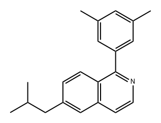 1-(3,5-Dimethylphenyl)-6-(2-methylpropyl)isoquinoline Structure