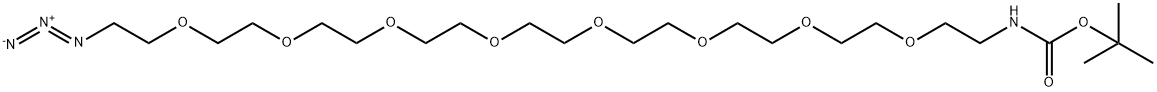 Azido-PEG8-NHBoc Structure