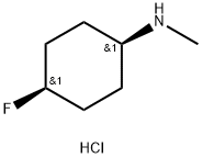 cis-(4-Fluoro-cyclohexyl)-methyl-amine hydrochloride Structure