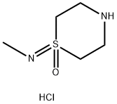 Methanamine, N-(1-oxido-1-thiomorpholinylidene)-, hydrochloride (1:1) 구조식 이미지