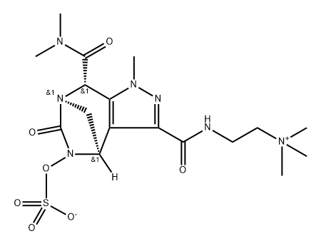 Ethanaminium, 2-[[[(4R,7R,8S)-8-[(dimethy lamino)carbonyl]-4,5,6,8-tetrahydro-1-methyl6-oxo-5-(sulf Structure