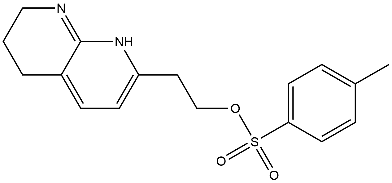 1,8-Naphthyridine-2-ethanol, 5,6,7,8-tetrahydro-, 2-(4-methylbenzenesulfonate) Structure