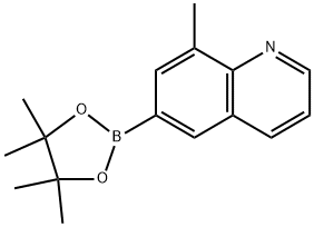 8-Methyl-6-(4,4,5,5-tetramethyl-1,3,2-dioxaborolan-2-yl)quinoline 구조식 이미지
