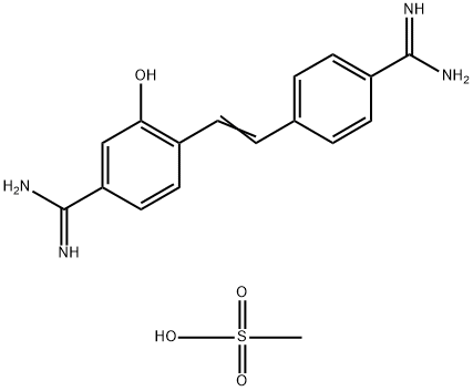 HydroxystilbaMidinebis(Methanesulfonate)[FluoroGold로알려짐](TM),FluorochroMe의TM] 구조식 이미지