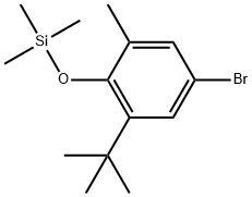 5-Bromo-1-(1,1-dimethylethyl)-3-methyl-2-[(trimethylsilyl)oxy]benzene Structure