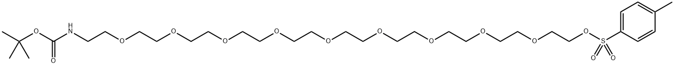 NHBoc-PEG10-Tos Structure