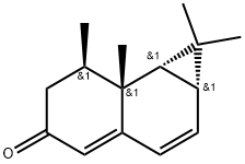 (1aR)-1,1a,6,7,7a,7bβ-Hexahydro-1,1,7β,7aβ-tetramethyl-5H-cyclopropa[a]naphthalen-5-one 구조식 이미지