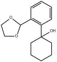 1-(2-(1,3-dioxolan-2-yl)phenyl)cyclohexanol Structure