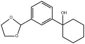 1-(3-(1,3-dioxolan-2-yl)phenyl)cyclohexanol Structure