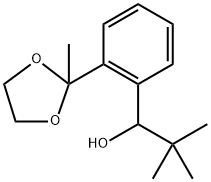 2,2-dimethyl-1-(2-(2-methyl-1,3-dioxolan-2-yl)phenyl)propan-1-ol Structure