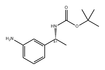 (R)-tert-Butyl (1-(3-aminophenyl)ethyl)carbamate Structure
