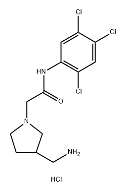 2-(3-(aminomethyl)pyrrolidin-1-yl)-N-(2,4,5-trichlorophenyl)acetamide Structure