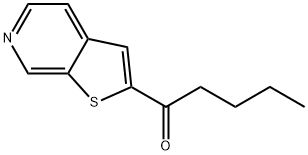 1-Thieno2,3-cpyridin-2-yl-1-pentanone Structure