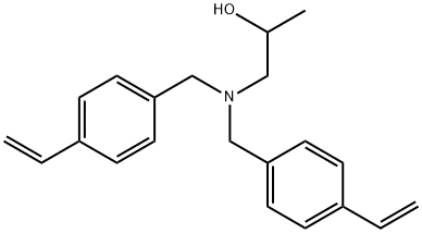 1-[Bis[(4-ethenylphenyl)methyl]amino]-2-propanol Structure