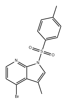 4-Bromo-3-methyl-1-(toluene-4-sulfonyl)-1H-pyrrolo[2,3-b]pyridine Structure