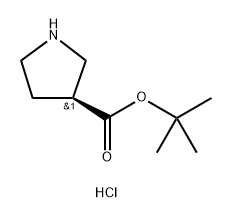 tert-butyl (3S)-pyrrolidine-3-carboxylate
hydrochloride Structure