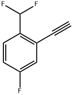 1-(Difluoromethyl)-2-ethynyl-4-fluorobenzene Structure