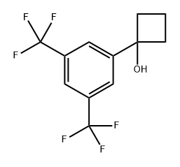1-(3,5-bis(trifluoromethyl)phenyl)cyclobutanol Structure
